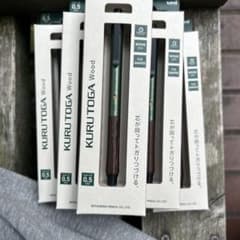 値下げ可能KURUTOGA Wood 0.5mm シャープペンシル6本セットのサムネイル