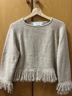 BEAMS LIGHTS フリンジ付き長袖ニットのサムネイル