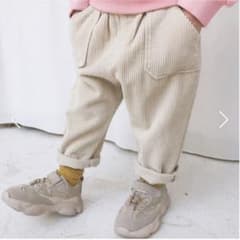 新品　韓国服　コーデュロイパンツ　size100のサムネイル