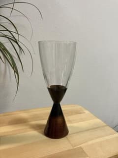 木曽漆器　漆ぬりワイングラス（ガラス)のサムネイル