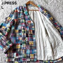極美品 ジェイプレス ダブル テーラードジャケット パッチワーク