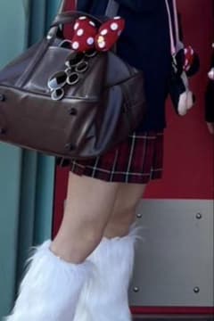 チェック柄 スクールスカート 赤　制服のサムネイル