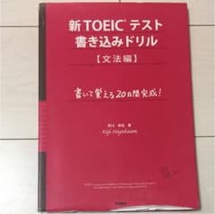 新TOEICテスト書き込みドリル 書いて覚える20日間完成! 文法編のサムネイル