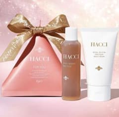 HACCI ボディクリーム 180g未開封　おまけつき 新品未使用⭐︎未開封HACCI ボディソープ＆ボディクリーム ギフト