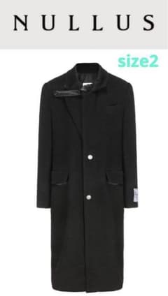 NULLUS CAMELLIA LAPEL BROOCH LONG COAT - メルカリ