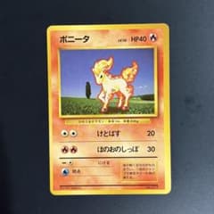 ポニータ　PSA8 初版　マーク無し ポケモンカード 旧裏 初版 マークなし ポニータ 第1弾拡張パック