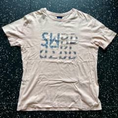 SWAGGER Tシャツ ピンク 星条旗ロゴ 日本製のサムネイル