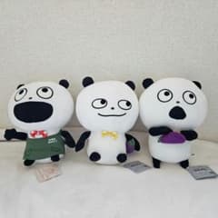 にしむらゆうじ ごきげんぱんだ ぬいぐるみ 3種セットのサムネイル