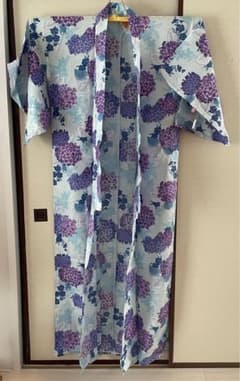 紫陽花柄 水色 浴衣のサムネイル