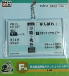 タイトーくじ HORSE HEROES F賞 勝馬投票券風アクリルキーホルダーのサムネイル