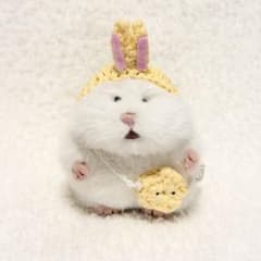 はむにぎり‪☆うさぎさん風ボンネット&ショルダーバッグのサムネイル