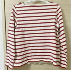 【UNIQLO】ボートネックボーダーカットソー 長袖のサムネイル