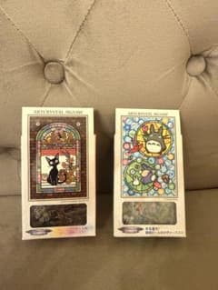 ジブリ アートクリスタルジグソー 2点セット ジジ トトロ 透明パズル