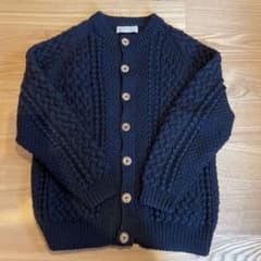 【美品】INVERALLAN インバーアラン ハンドニットウールカーディガンのサムネイル