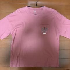 GAP ロゴ ポケット Tシャツ ピンクのサムネイル