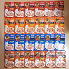 【メルカリ祭】猫用ウェットフード172個&ちゅ～る詰め合わせセット CIAO チャオ 焼かつおディナー パウチ 猫用ウェットフード 50g 24袋