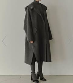 最終値下げLE CIEL BLEU Hooded Over Coatのサムネイル