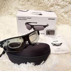 極美品】 eShades VR-1901 瞬間調光サングラス 度ありレンズ付き
