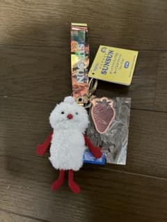 パペットスンスン オーラストラップ付きぬいぐるみマスコット　ノンノンイチゴのサムネイル