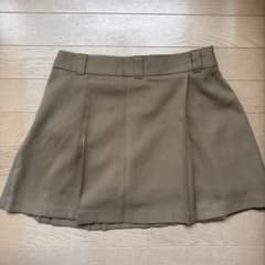 GU プリーツミニスカート ブラウン Mサイズのサムネイル