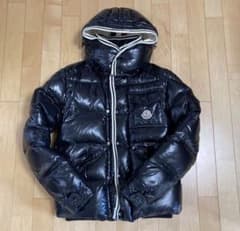 希少】MONCLER ブランソン 黒 ダウンジャケット フード付き Sサイズ 