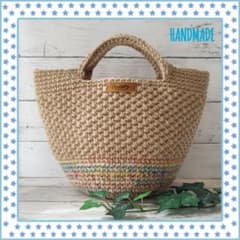 ＊ハンドメイド＊麻紐バッグ＊麻ひもバッグ＊カラフルのサムネイル