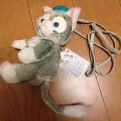 【新品タグ付き】ディズニーシー　ジェラトーニ　猫のぬいぐるみ ストラップ付きのサムネイル