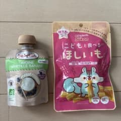 babybio ブルーベリー・バナナ 85g & Sokan ほしいも 151gのサムネイル