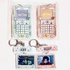 ミルキーサブウェイ 携帯風アクリルケース プリ風シール カート マックス ミルキー☆サブウェイ 携帯風アクリルケース 連結キーホルダー カート