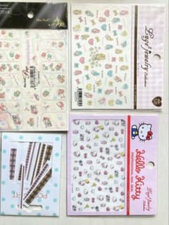 Hello Kitty, My Melody, Little Twin Stars, Sanrio Nail Stickers