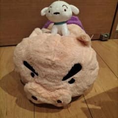 [신품 미사용] 크레용 신짱 낡은 봉제인형 뽀리부리자에몽 시로