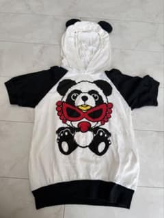 HYSTERIC MINI パンダ フード付きTシャツ 90のサムネイル