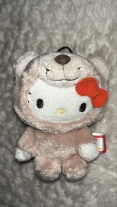 ハローキティ クマフード ぬいぐるみのサムネイル