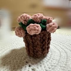 バラのブーケコースター ハンドメイド 編み物のサムネイル
