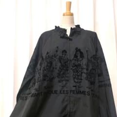 【美品】希少 トクコプルミエヴォル 薄手 コート フロッキー 民族 総柄 美品】希少 トクコプルミエヴォル 薄手 コート フロッキー 民族 総柄