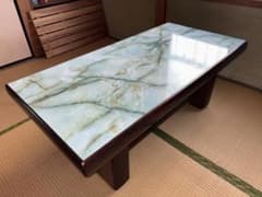 期間限定】カリモク センターテーブル 大理石調 オールドカリモク 