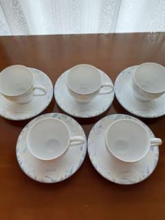 kansai fine china コーヒーカップ&ソーサー 5客 新品未使用のサムネイル