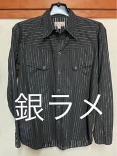 Dry Bones ドライボーンズ ラメ入り ストライプ ウェスタンシャツのサムネイル