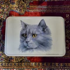 アンティークの猫缶 massilly 美品のサムネイル