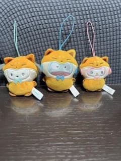 サンリオ　着ぐるみマスコット　ぬいぐるみ　ポチャッコ　ハンギョドン　マイメロディのサムネイル
