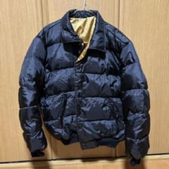 MALT'Sロゴ入りダウンジャケット ブラックゴールドのサムネイル