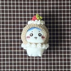 딸기 초코 케이크 봉제 인형 봉제 옷 치이카와 모자 핸드메이드 뜨개질