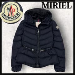 12044【美品・QR鑑定済み】モンクレール　MIRIEL ダウンジャケット　黒 12044【美品・QR鑑定済み】モンクレール MIRIEL ダウンジャケット 黒