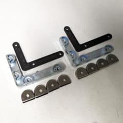 USMハラー用パーツ キャビネット ドアヒンジ クランプ　カバー　ネジ　セット USMハラー用パーツ ハラー キャビネット L型クランプ カバー 2セット
