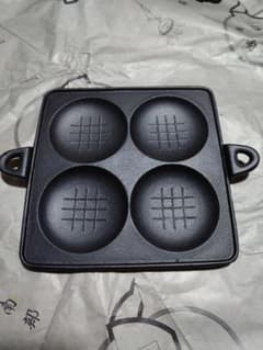 南部鉄器 おにぎり焼き器 四つ穴 プレート グリルパンのサムネイル