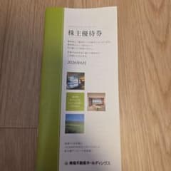 東急不動産ホールディングス 株主優待券 1冊のサムネイル