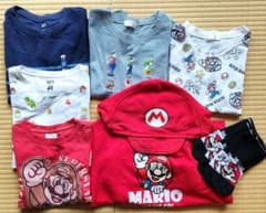 スーパーマリオ　 Tシャツ＆トレーナー ６枚セットのサムネイル