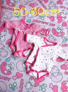 ♡新生児 温かい ニットキルト 秋冬 肌着 50-60cmのサムネイル