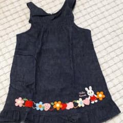 お値下げ♡ミキハウス ジャンパースカート ワンピースのサムネイル