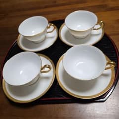 ★最終値下げ！★ 大倉陶園（OKURA）ティーセット 大倉陶園 OKURA GEM-STONE WARE カップ＆ソーサー 6セット - メルカリ